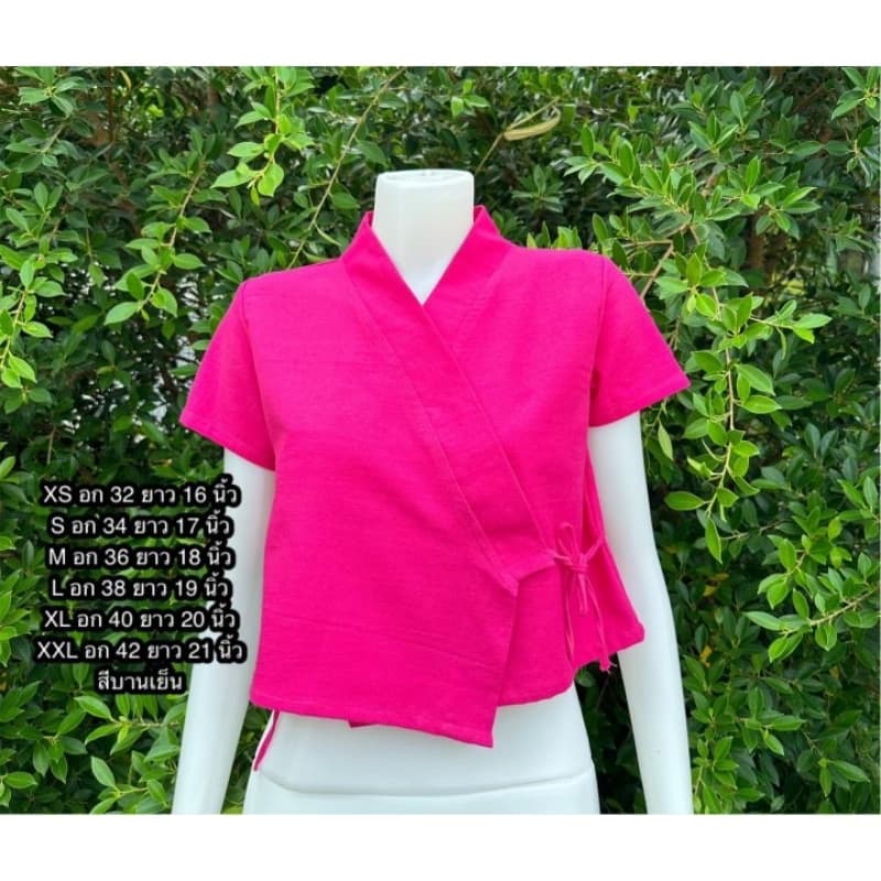 11.11​ เสื้อเจ้านาง​มัดข้าง เสื้อผ้าฝ้ายพื้นเมือง รูปที่ 8