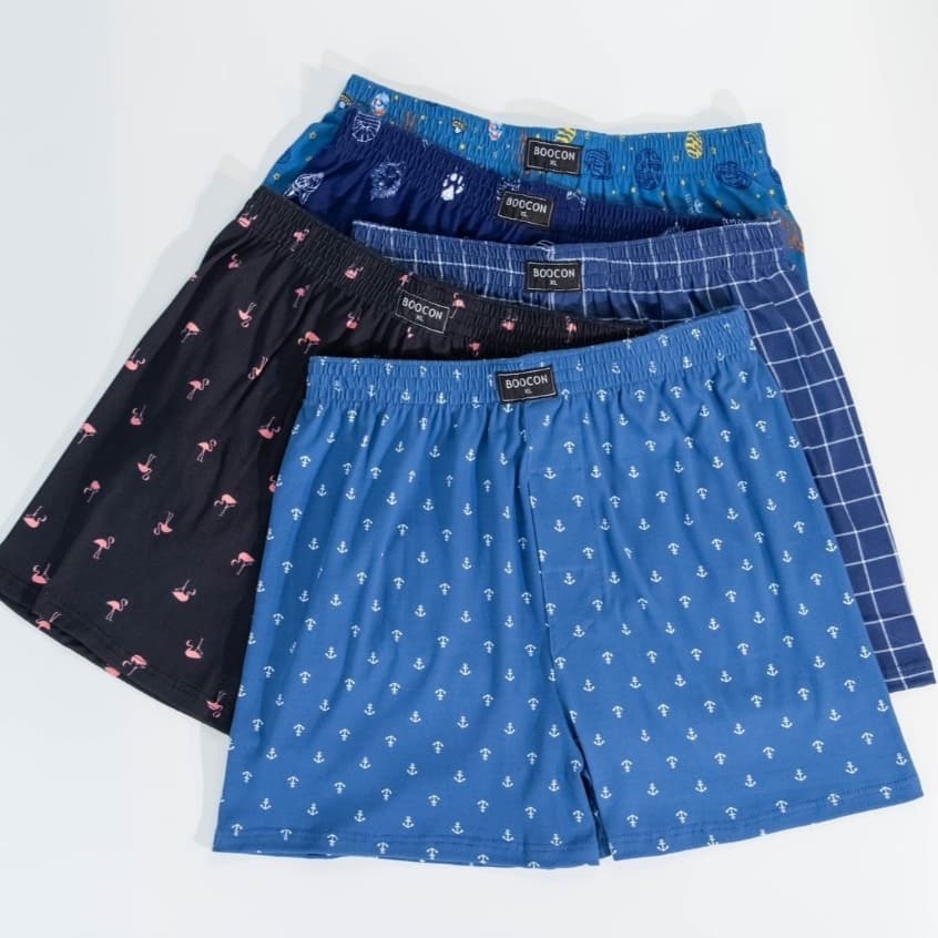 กางเกงบ๊อกเซอร์ผู้ชาย Boxer Boocon พิมพ์ลาย ลายสวย คุณภาพดี ผ้านุ่มใส่สบาย ไม่ยืด ไม่ย้วย ผ้าระบายอากาศ รูปที่ 5