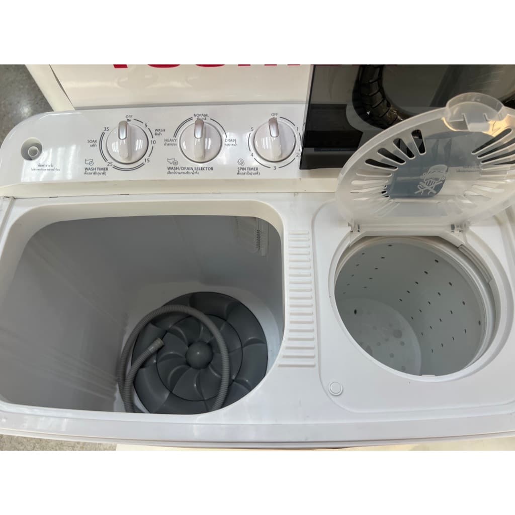 TOSHIBA เครื่องซักผ้า 2 ถัง ขนาด 7.5 ก.ก. รุ่น VH-H85MT TWIN TUB WASHING MACHINE โตชิบา รูปที่ 4