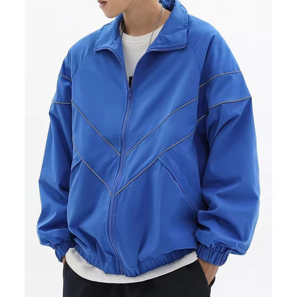 MCTE เสื้อแจ็กเก็ต กันลม แฟชั่นฤดูใบไม้ร่วง สำหรับผู้ชาย และผู้หญิง R6637 รูปที่ 7