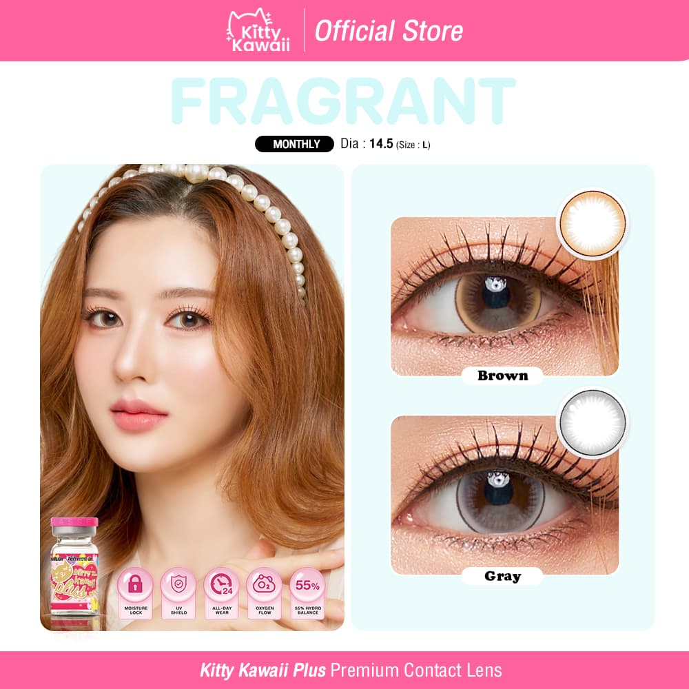 Kitty Kawaii Contact Lens : Fragrant - คอนแทคเลนส์รายเดือนคิตตี้ คาวาอิ พัส รูปที่ 1
