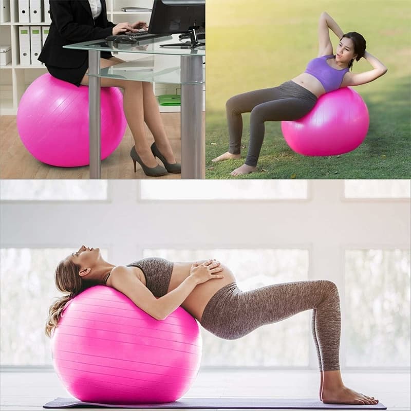 angtop บอลโยคะ 65cm พอดี พิลาทิส โยคะ ออกกําลัง หนามาก ป้องกันการระเบิด pilates gym ball ลูกบอลโยคะ รูปที่ 7
