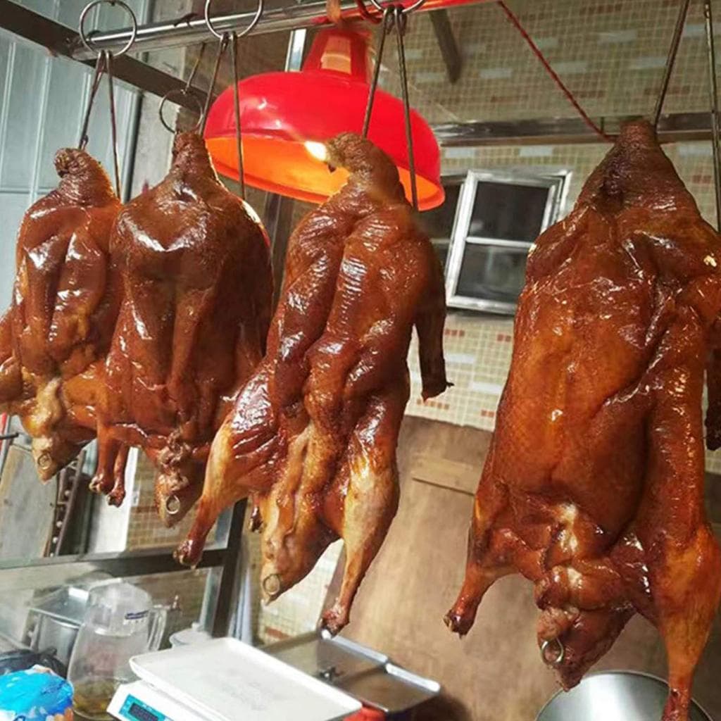 5 ชิ้น ตะขอสเตนเลส ตะขอเกี่ยวเป็ด ตะขอแขวนหมู สำหรับแขวนเป็ดย่าง ไก่ย่าง เนื้อสัตว์ต่างๆฯลฯ รูปที่ 2