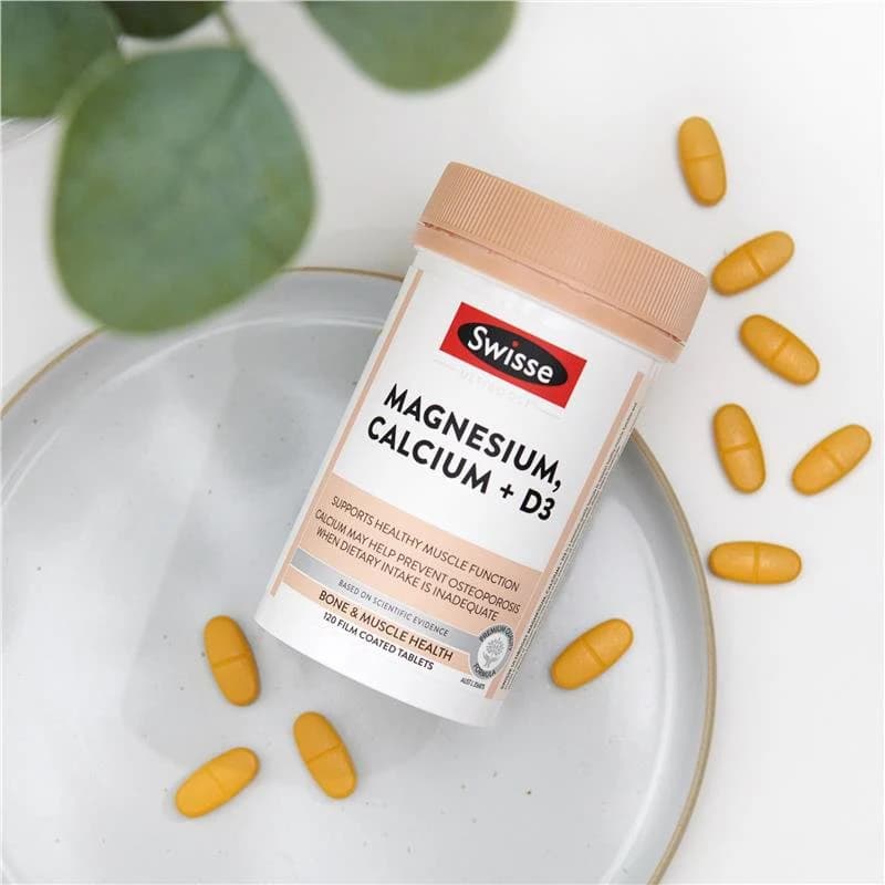Swisse Magnesium, Calcium+ D3 แมกนีเซียม, แคลเซียม+วิตามิน ดี 120เม็ด EXP09/2027 รูปที่ 5