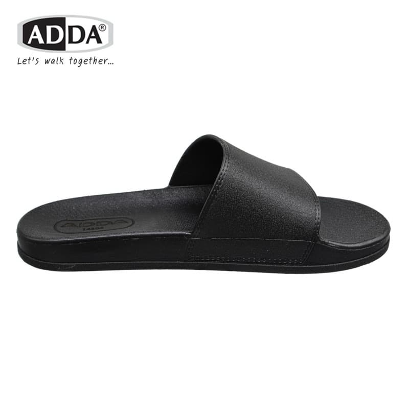 รองเท้าแตะแบบสวม adda รุ่น 14304 พื้นยาง สีดำ ไซส์ 7-10 สวมเปิดปลายเท้า รูปที่ 4