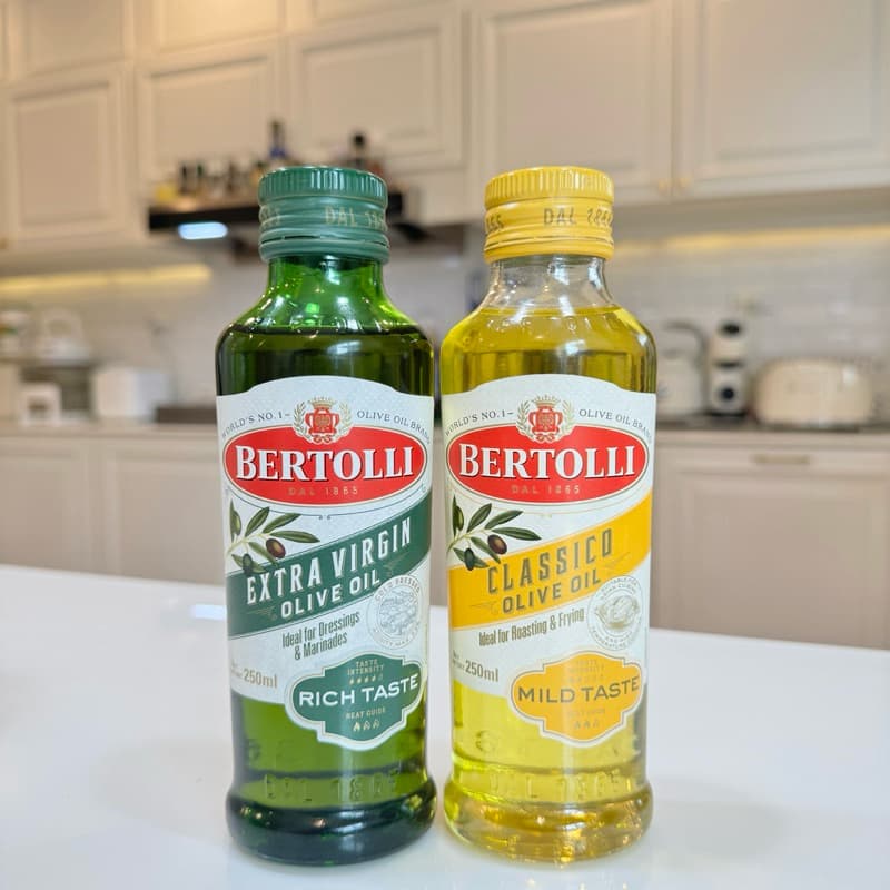 Bertolli น้ำมันมะกอก Olive oil ฉลากเหลือง สูตรผัด ทอด หมักเนื้อสัตว์ ทาเนื้อสัตว์ก่อนย่าง รูปที่ 4