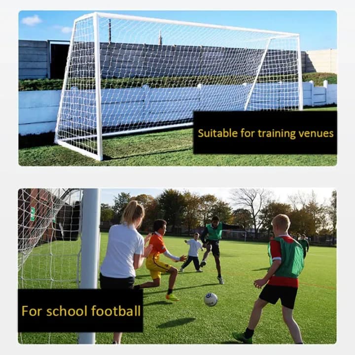 ตาข่ายฟุตบอล ขนาดเกม Replacement Soccer Goal Net Person System Full Size Football Goal Post Netting รูปที่ 5
