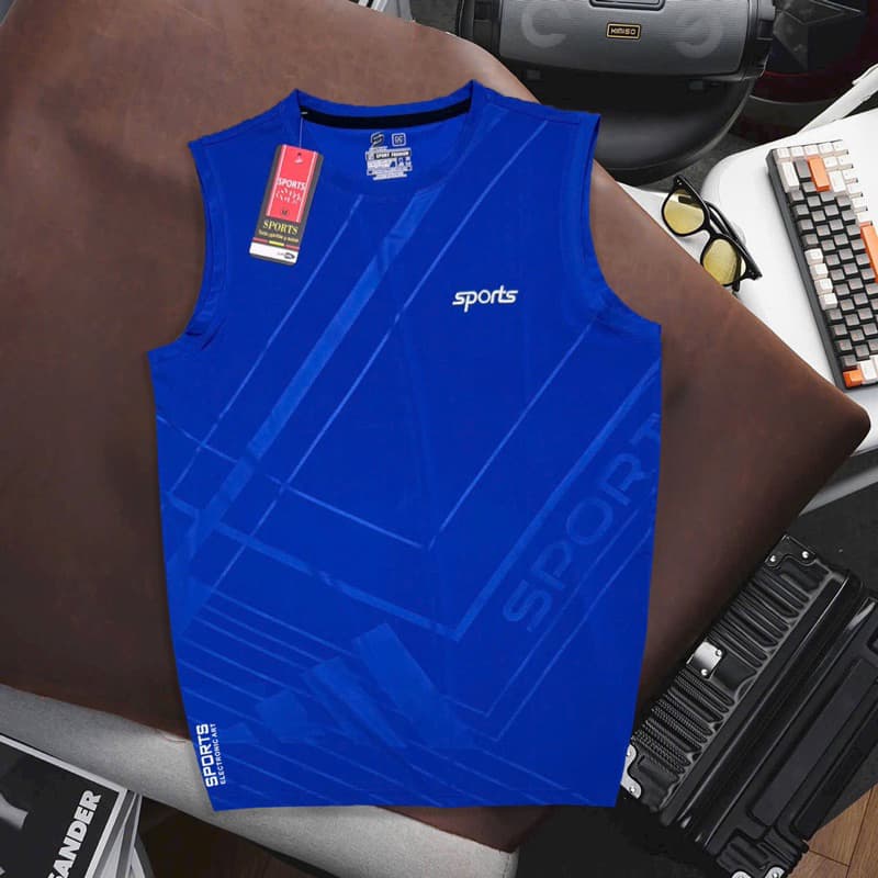 ! เสื้อกีฬาสปอร์ตแขนกุด คอกลม SPORTS เสื้อบอล มีครบไซส์ผ้านิ่มใส่สบายใส่ออกกำลังกาย ระบายความร้อนได้ดี รูปที่ 6