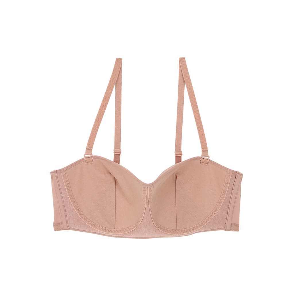 Wacoal Surprise Wireless Top Bra เสื้อชั้นในไร้โครง เกาะอก/สลับสายบ่า รุ่น WB9V09 สีเนื้ออมชมพู รูปที่ 5