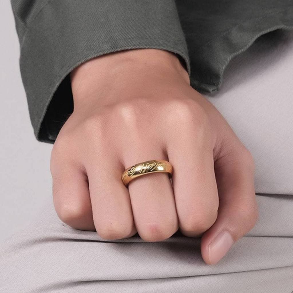 ใน 24 ชม. แหวนประมุข The One Ring สลักภาษาเอล์ฟบนแหวนด้วยเลเซอร์ ไม่ลอก ไม่ดำ แหวนเดอะลอร์ด รูปที่ 2