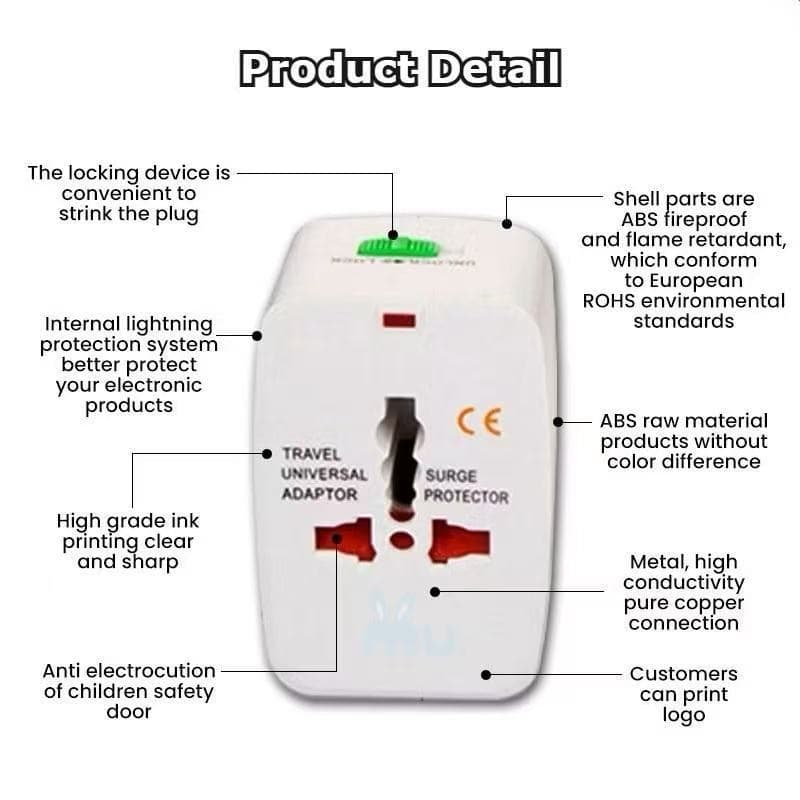 Universal Plug Travel Adapter หัวปลั๊ก เอนกประสงค์ รูปที่ 6