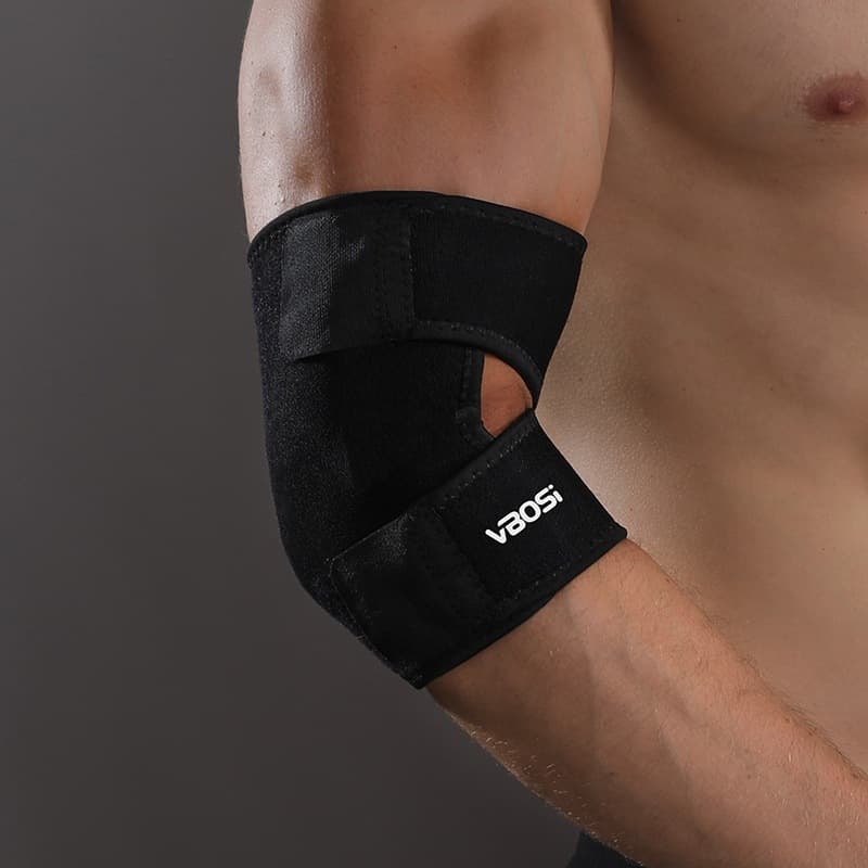 ผ้าพันข้อศอก VBOSI ELBOW SUPPORT ผ้าพยุงข้อศอก ลดอาการปวดกล้ามเนื้อ ใส่ทำงาน ออกกำลังกาย ผ้ายืดขนาดฟรีไซร์ รูปที่ 5