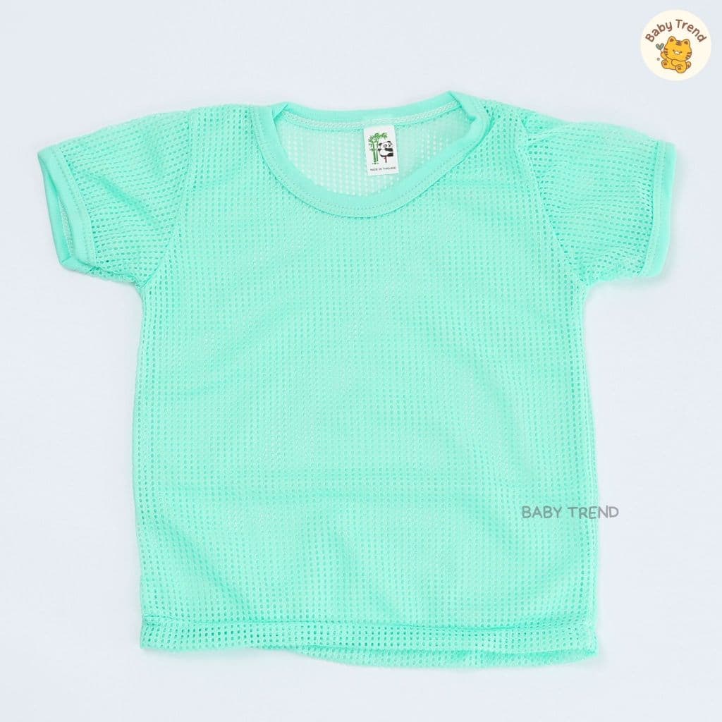 เสื้อรูเด็ก 3 เดือน - 3 ขวบ คอกลมแขนสั้น สีสันสดใส ผ้านิ่ม โปร่งสบาย ไม่อับชื้น | Baby trend รูปที่ 8
