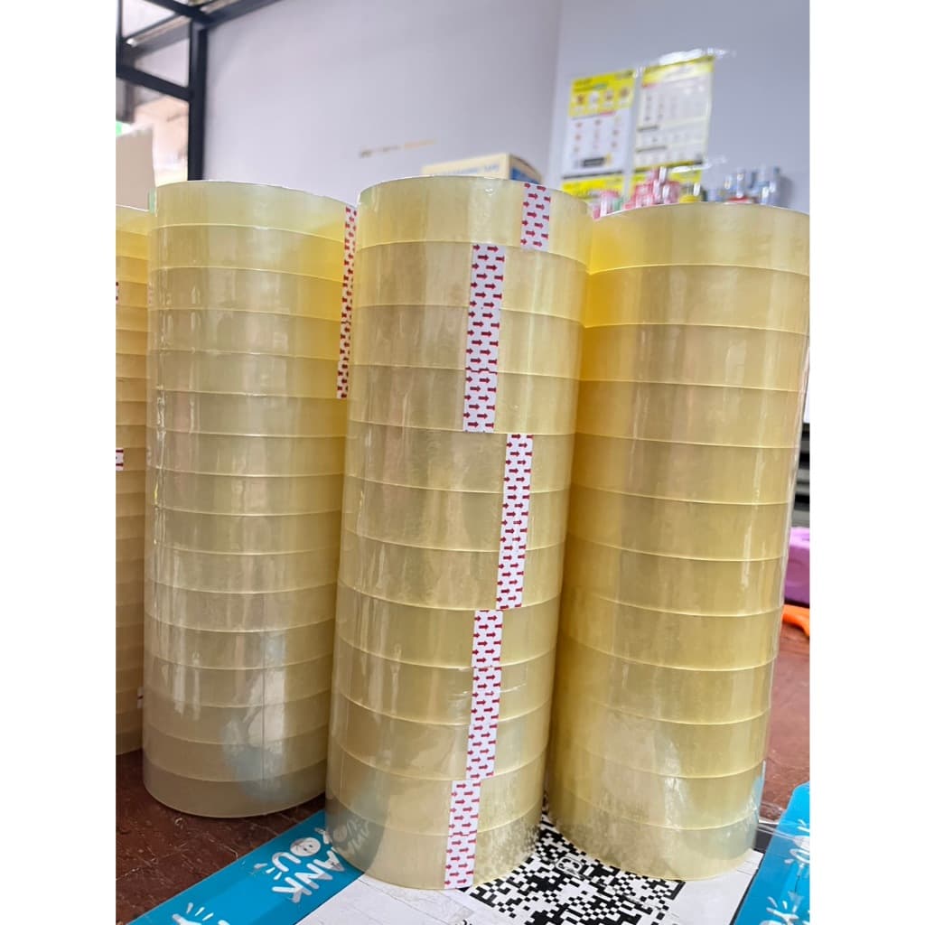 เทปใส 45/100หลา ขนาดหน้ากว้าง 12mm,18mm,24mm,36mm แกน 3 นิ้ว หนา 40/43/45 ไมครอน รูปที่ 3