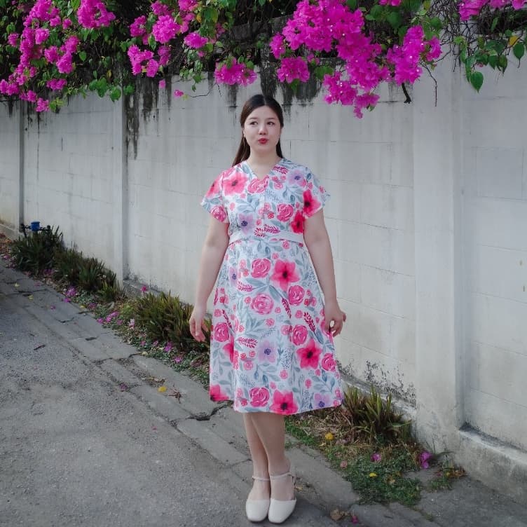 Nora Dress เดรสสาวอวบ ชุดสาวอวบ รูปที่ 3