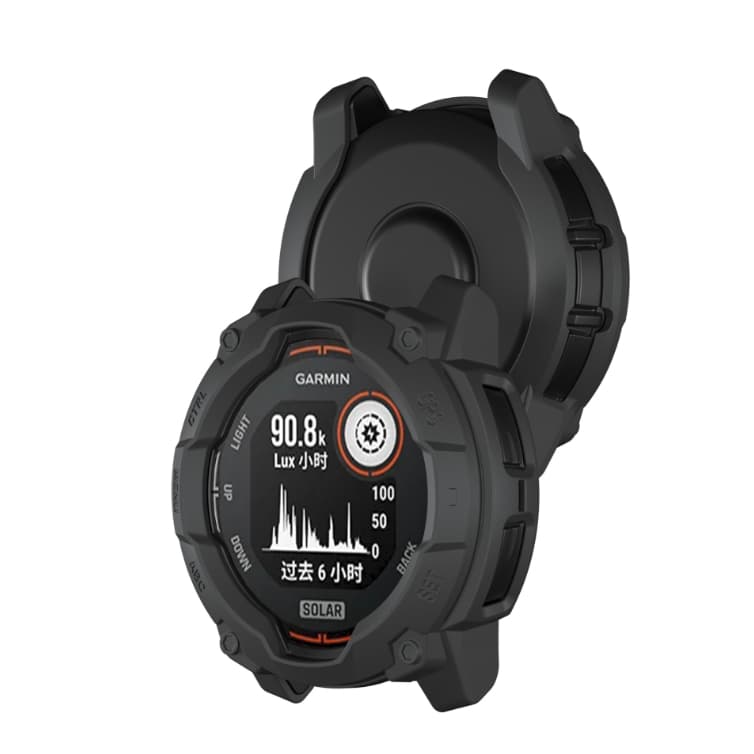 Case กันรอย TPU สีดำทึบ สำหรับ Garmin Instinct 3 Instinct3 45mm และ 50 mm คุณภาพดี วัสดุไม่แข็ง สวยๆ รูปที่ 7