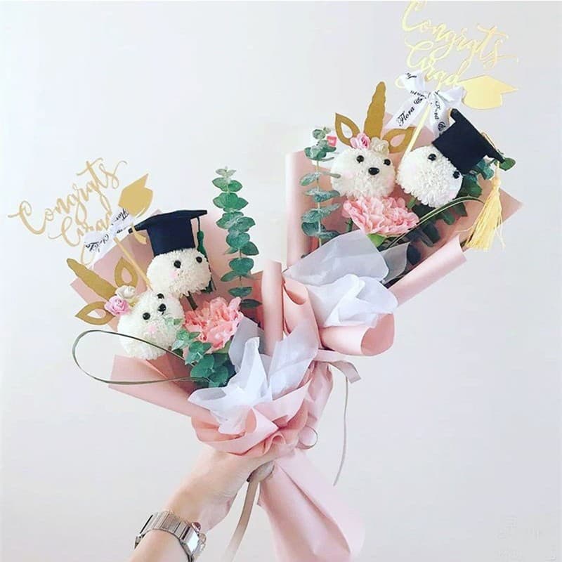 ป้ายปักเค้ก หมวก หมวกปริญญา Congraturation รูปที่ 4
