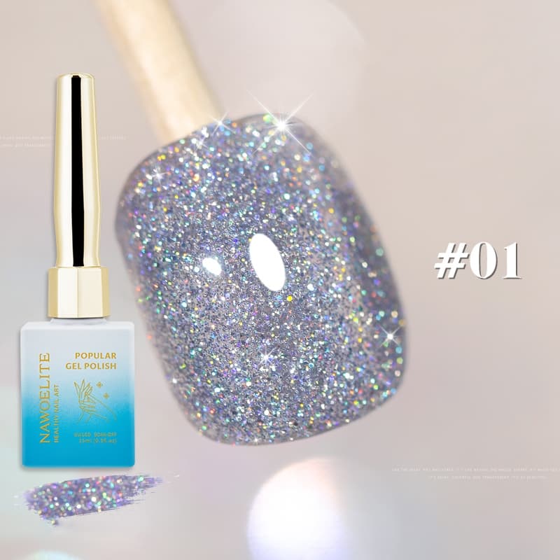 Nawoelite สีแฟลช สีทาเล็บเจล สีแฟลชสีเจล เจลทาเล็บสีแฟลชสุดปัง! รวมเฉดสีแฟลชเจลทาเล็บสวยๆ 2025 เฉดสีสวยๆ รูปที่ 8