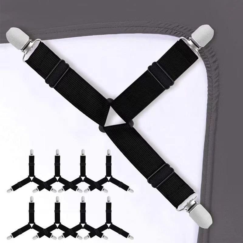 Bed Clip ยึดผ้าให้ตึงไม่ลืนหลุด สายรัดมุม 4 ชิ้น สำหรับผ้าปูที่นอน ผ้าคลุมเตียง คลุมโต๊ะ โซฟา รูปที่ 3