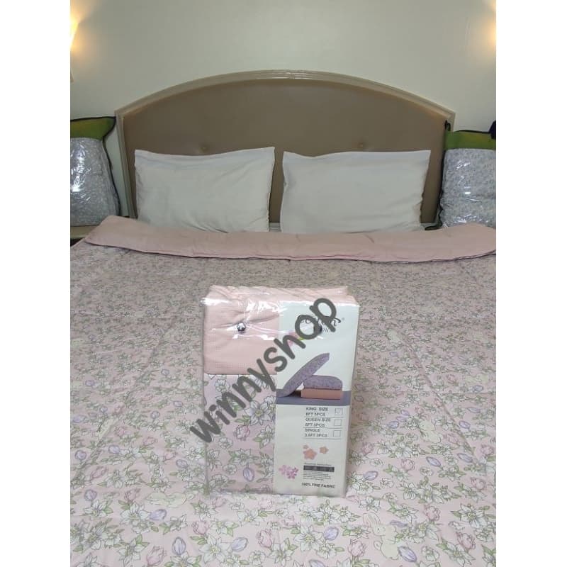 ผ้าปูที่นอน ดอกไม้ cotton house รุ่นไข่มุก รูปที่ 5
