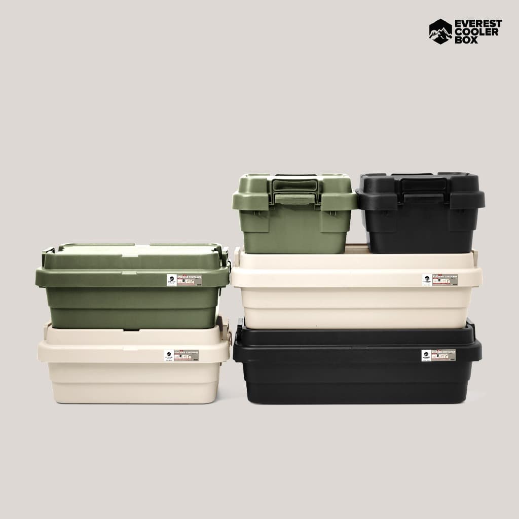 ถูกที่สุด!! รุ่นใหม่ !! ลังเก็บของ STACKING CONTAINER ลังแคมป์ปิ้ง ขนาด 18,30,40 ลิตร Camping Box รูปที่ 1