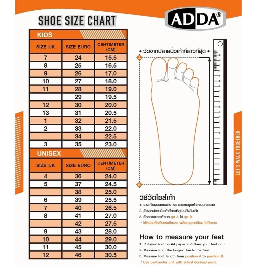 ADDA รองเท้าแตะ รองเท้าลำลอง แบบสวม สำหรับหญิงและชาย รุ่น 59H01-W1+M1 ด่วน รูปที่ 9