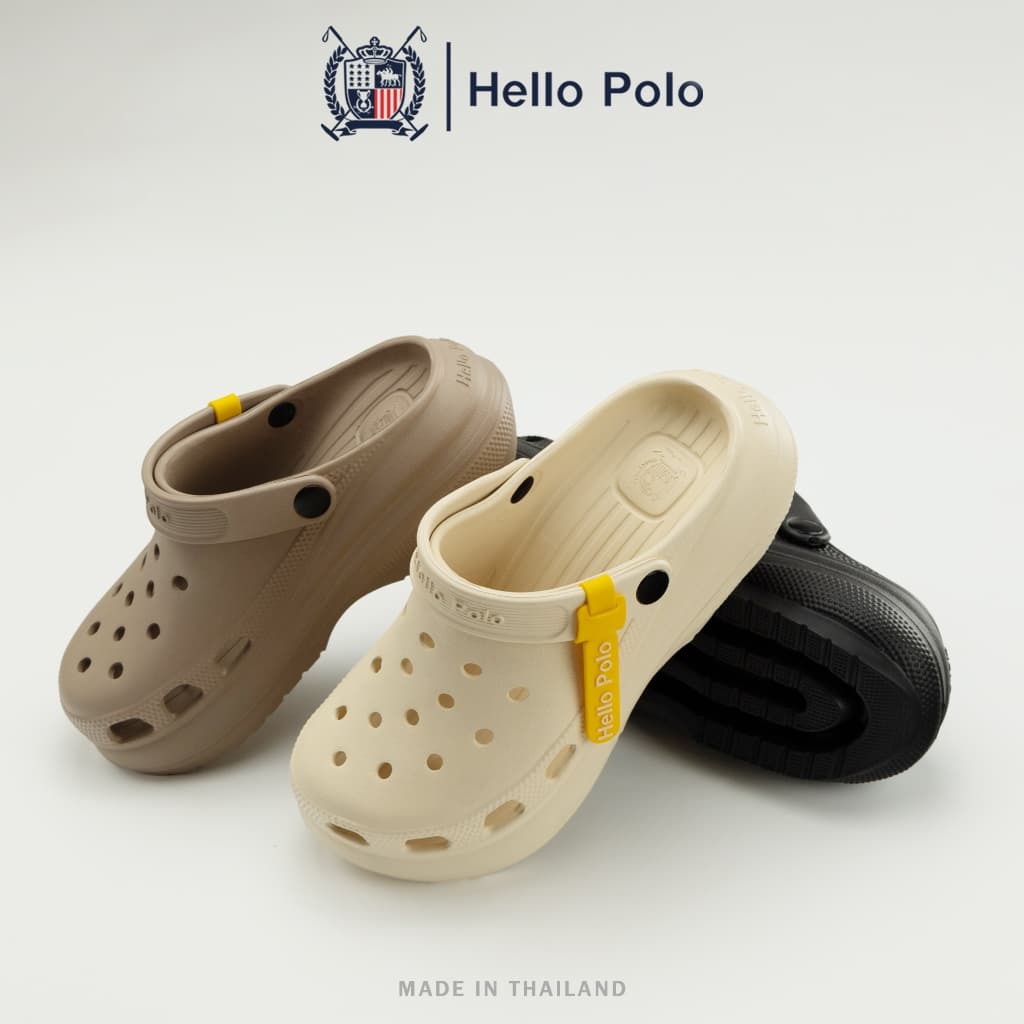 Hello Polo รองเท้าหัวโตผู้หญิง รองเท้าแตะป้องกันกลิ่น วัสดุ EVA ทนต่อการสึกหรอ กันลื่น พื้นหนา เหมาะกับฤดูร้อน HP8052 รูปที่ 6