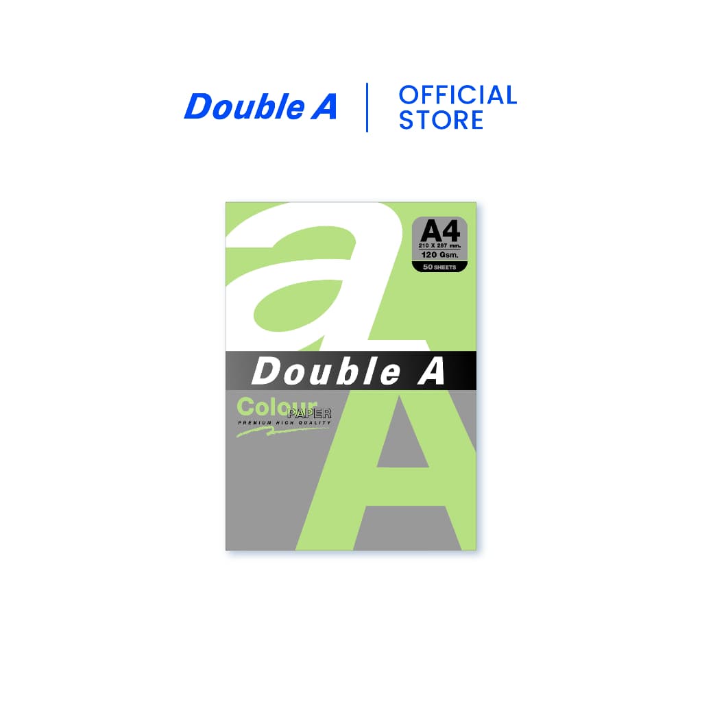 Double A กระดาษสี A4 หนา 120 แกรม จำนวน 50 แผ่น/แพ็ก จำหน่าย 1 แพ็ก รูปที่ 4