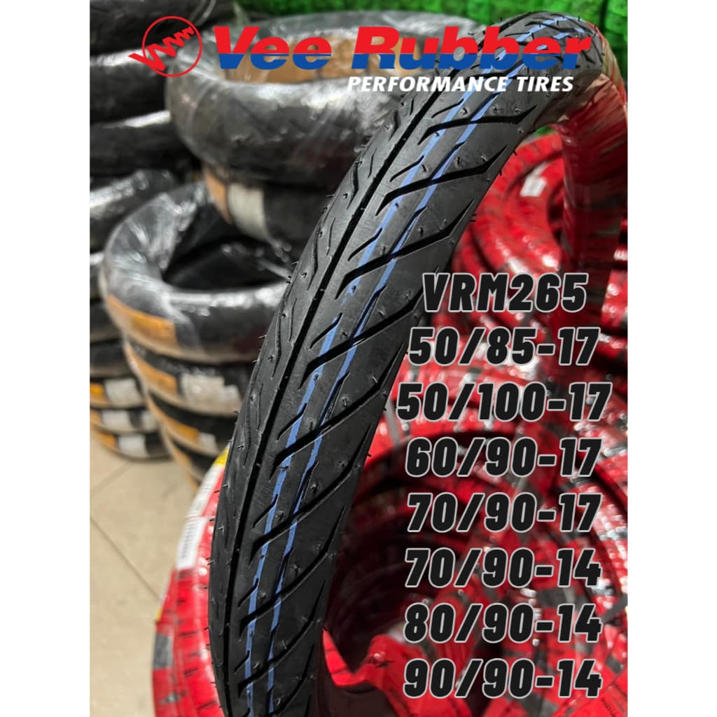 ยางนอกมอเตอร์ไซค์ขอบ 17 UNIVERSAL BY VEE RUBBER 50/100-17,60/90-17,70/90-17,80/90-17 VRM265 ยางไทย รูปที่ 1