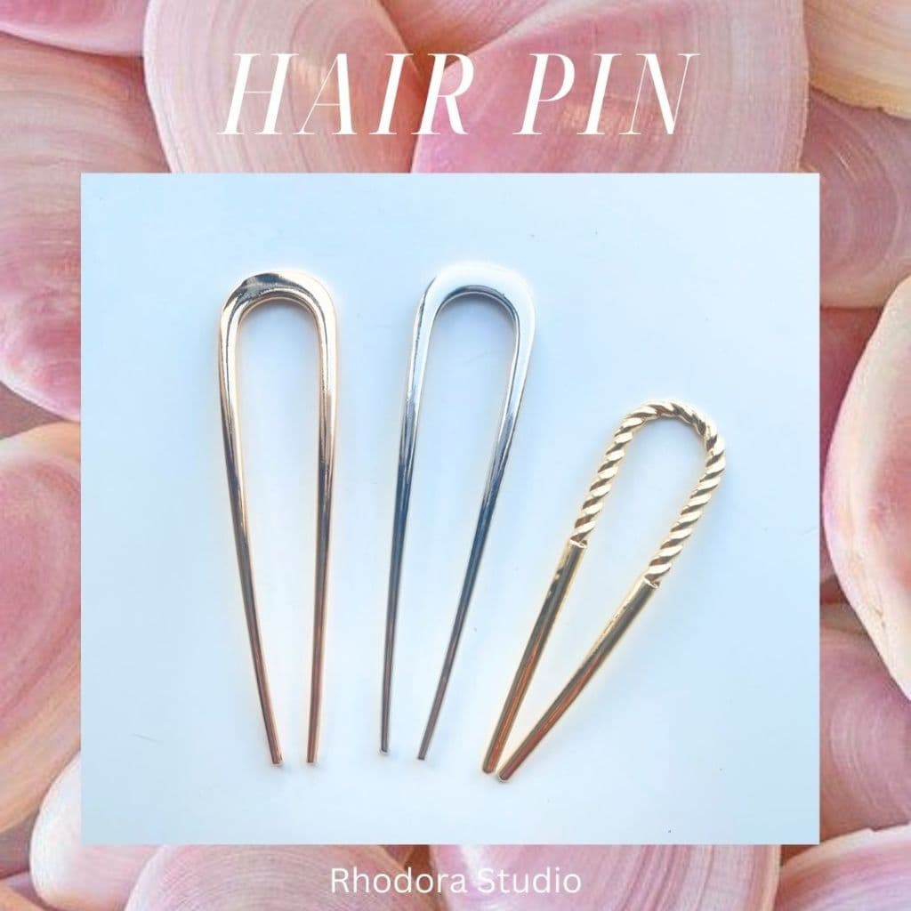 ปิ่นทำผมสไตล์ฝรั่งเศส French Hair Pin ปิ่นปักผม รวบผมทรงตัว U French Twist Hairstyle รูปที่ 8