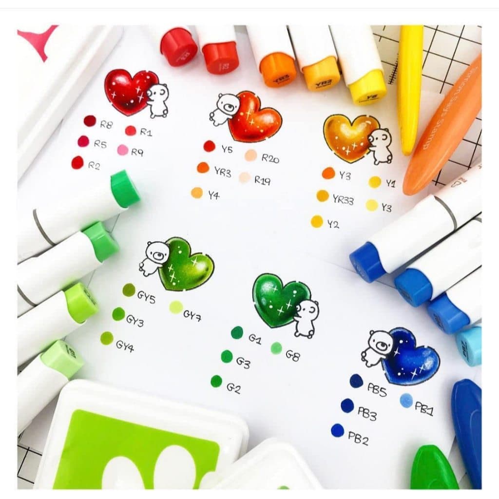 FOLIO ART : ปากกามาร์คเกอร์ Ohuhu เซต Vibrant 320 สี Honolulu B Series : 90468 รูปที่ 6