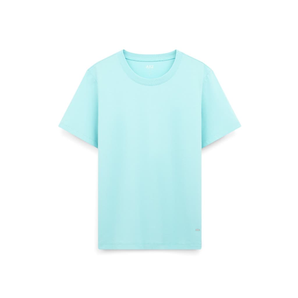 AIIZ เสื้อยืดคอกลมผู้หญิงสีพื้น โลโก้ AIIZ Women’s AIIZ Logo T-Shirts Cotton Polyester รูปที่ 5