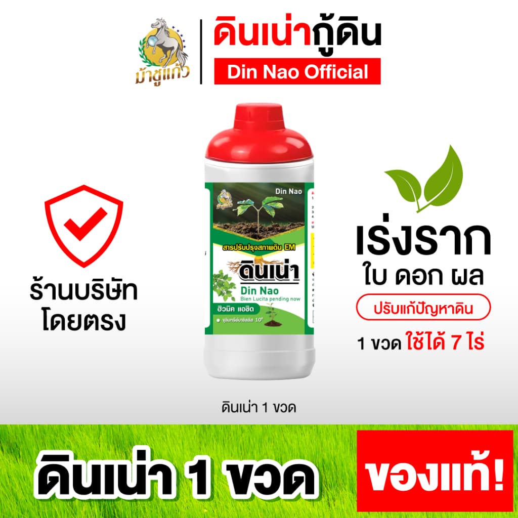 ดินเน่า บำรุงดิน ปรับดิน เติมสารอาหารให้ดิน ราก ใบ ดอก ผล ขนาด 1000 มล. รูปที่ 1