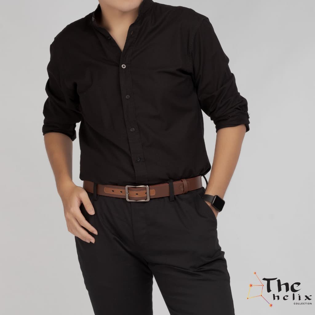 Louis Montini เข็มขัดผู้ชาย เข็มขัด PU แฟชั่น Men's Belt MGN150 รูปที่ 8