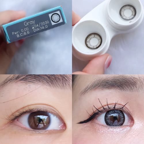maxim คอนแทคเลน์สี รายเดือน รุ่นตาสวย กล่องสีฟ้า รูปที่ 3