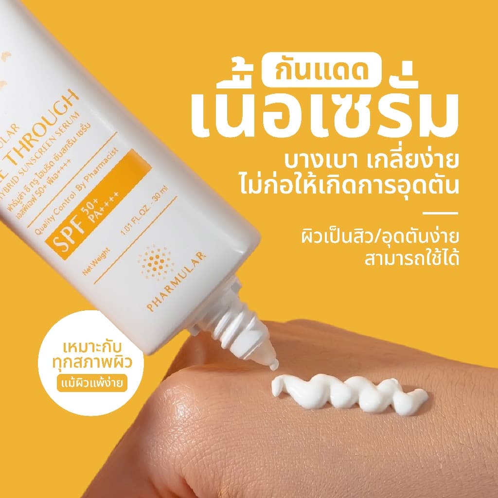 See Through Hybrid Sunscreen Serum SPF50+ PA++++ รูปที่ 7
