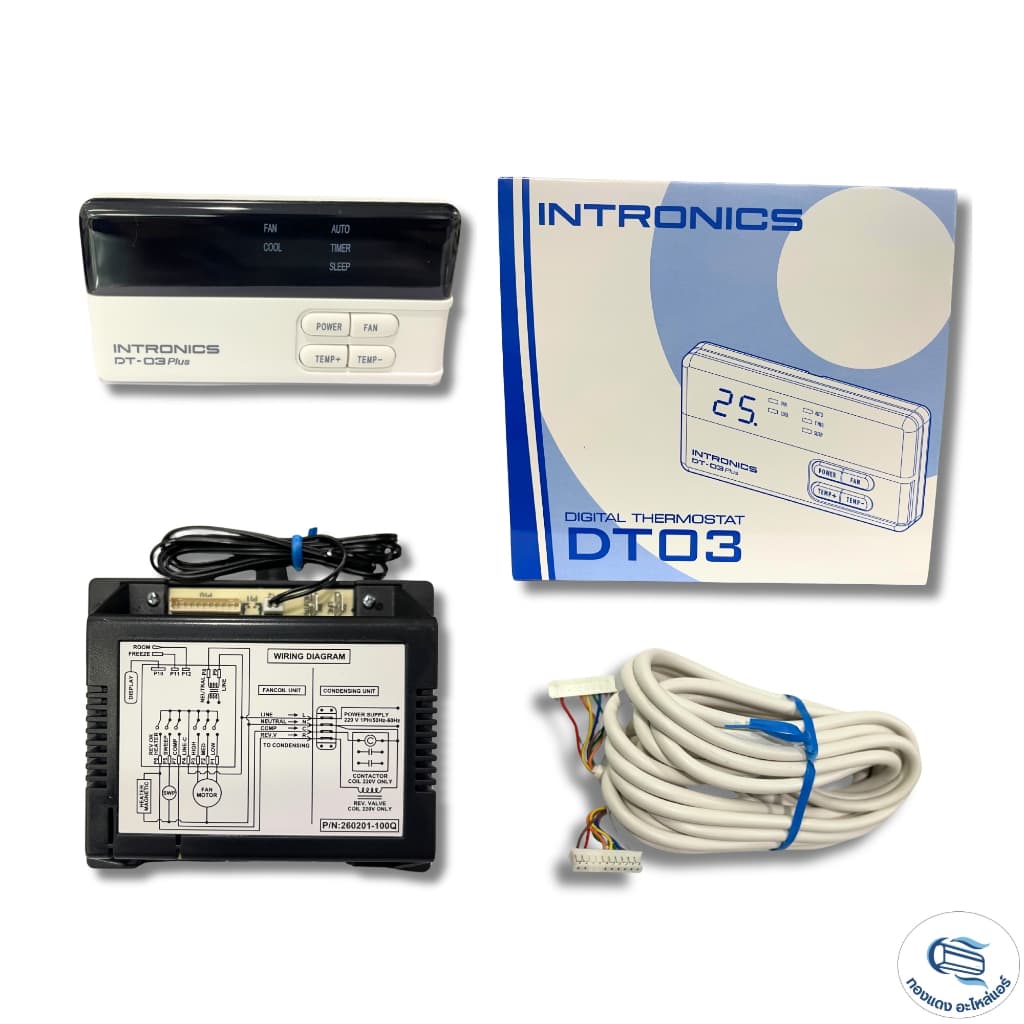 INTRONICS DT-03 ชุดรีโมทคอนโทรลดิจิตอล รีโมทแอร์ เทอร์โมรูมแอร์ แบบมีสาย / ไร้สาย รูปที่ 2