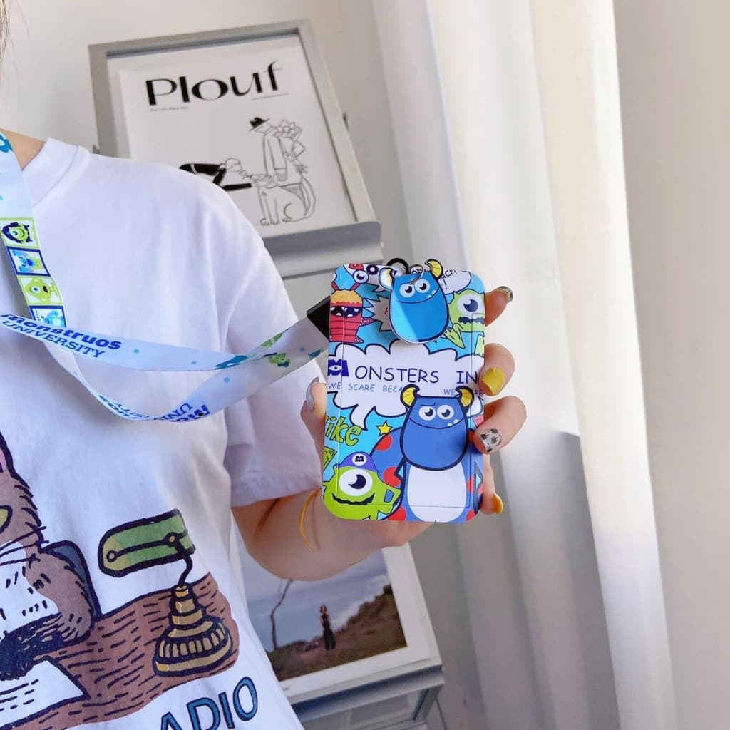 ป้ายห้อยบัตรพนักงานพร้อมสายคล้องคอ ป้ายห้อยบัตรนักเรียน ที่ใส่บัตรลายการ์ตูนน่ารักๆ รูปที่ 3