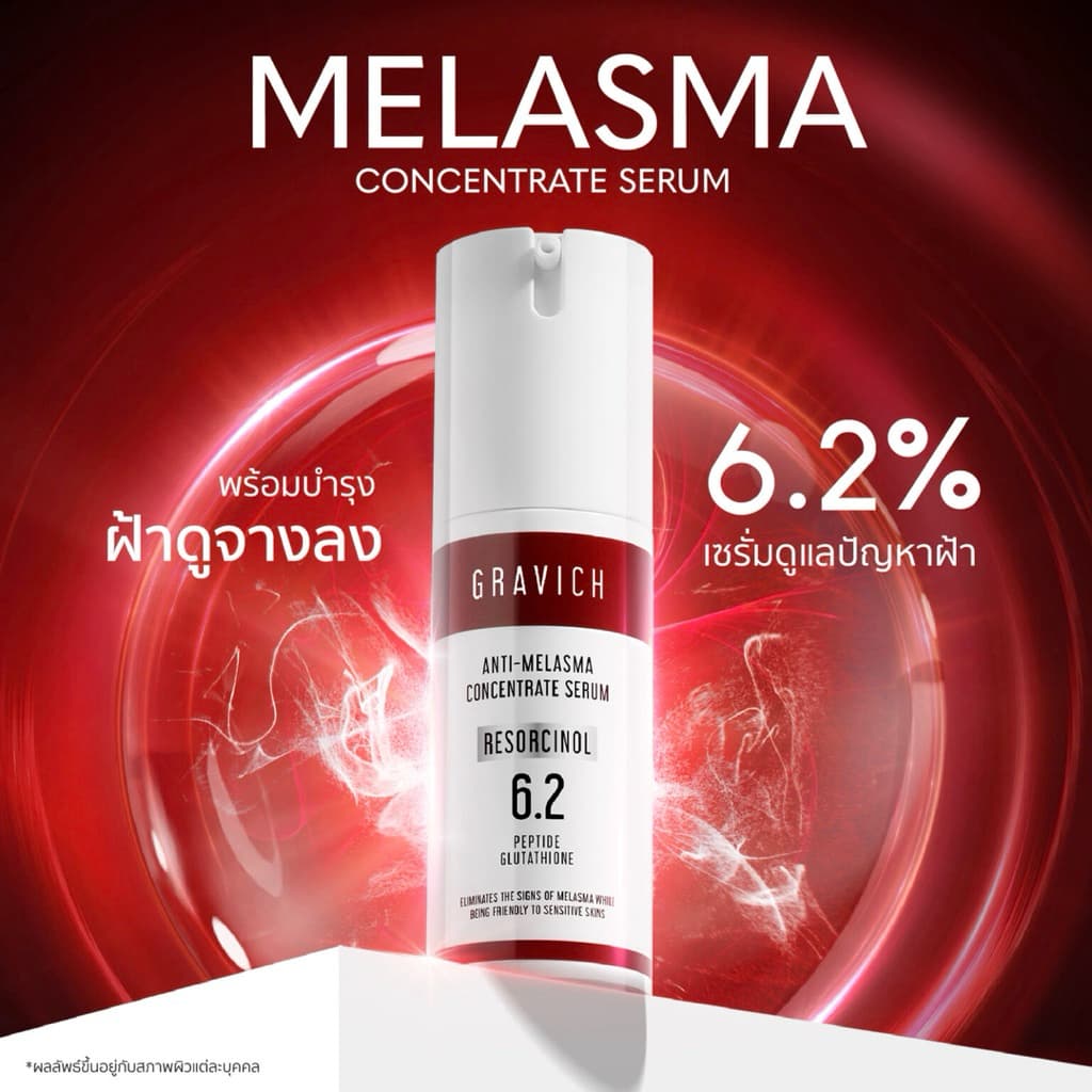 GRAVICH Concentrate Serum กราวิช เซรั่มบำรุงผิว 30ml (Retinol Complex/Feruric Pro C/Anti-Melasma/Niacinamide) รูปที่ 3