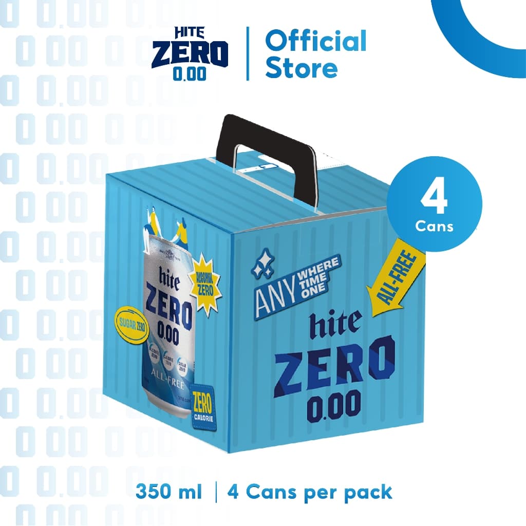 hite ZERO All Free ไฮท์ซีโร่ เครื่องดื่มสปาร์คกลิ้งมอลต์ x 4 cans รูปที่ 2