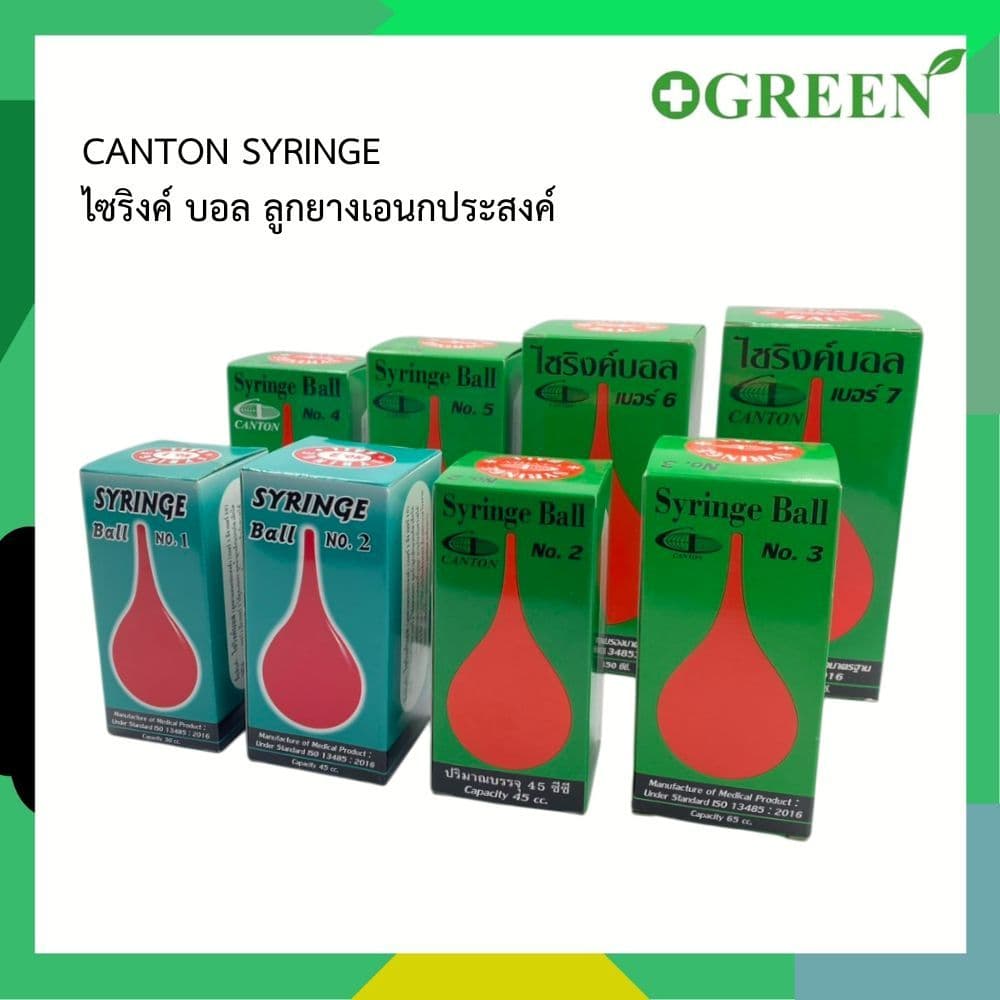 Syring Ball ไซริงค์บอล ลูกยางเอนกประสงค์ เบอร์ 1 ถึ ง7 บรรจุ 30 - 200 ซีซี ดูดน้ำมูก เสมหะ รูปที่ 1