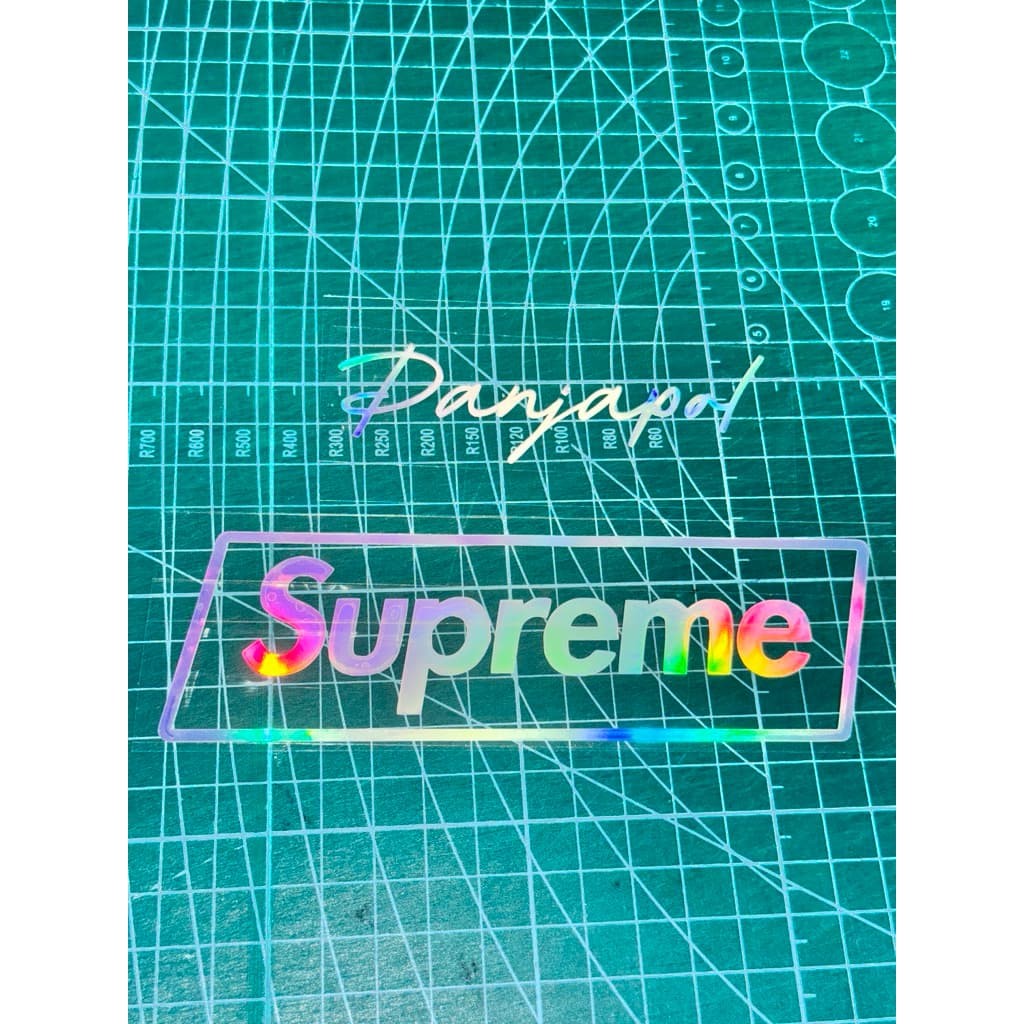 สติกเกอร์สะท้อนแสง #Supreme รูปที่ 3