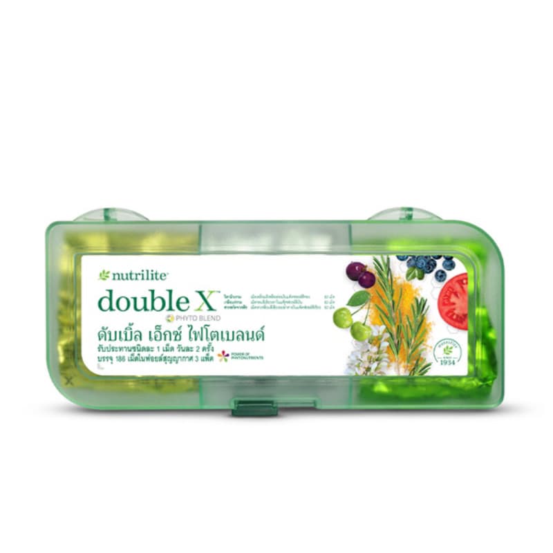ถูกที่สุดในshopeeนิวทริไลท์ ดับเบิ้ล เอ็กซ์ ไฟโตเบลนด์ 186 เม็ดฉลากไทยของแท้ของใหม่ขออนุญาตตัดบาร์โค้ด รูปที่ 1