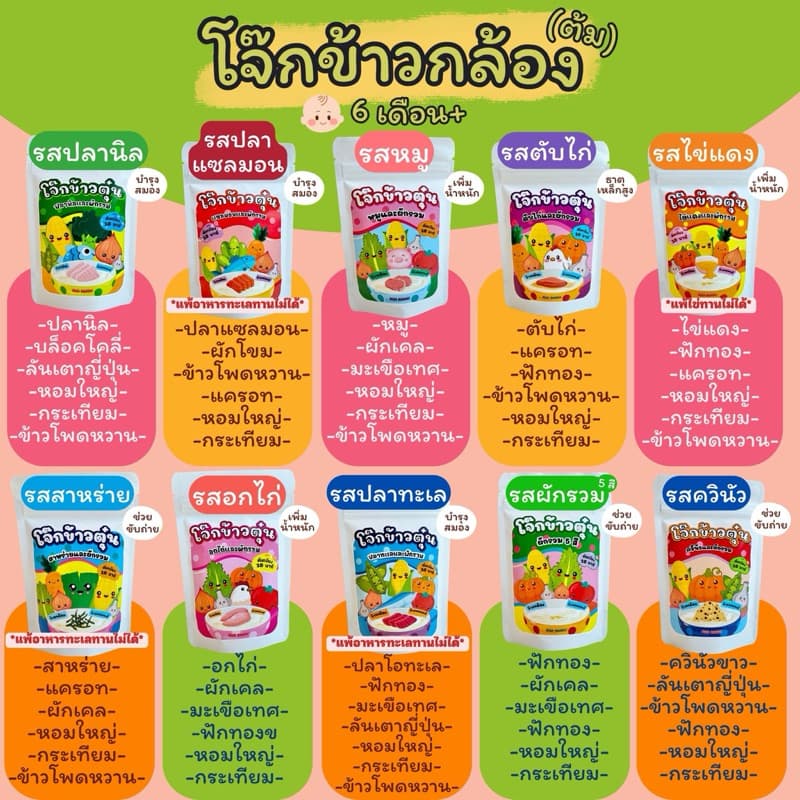 โจ๊กข้าวตุ๋น 6M+ เนื้อสัตว์ผสมผักรวม 1 ซองแบ่งทานได้ 4-5 ชาม มีเลย อย. รูปที่ 2