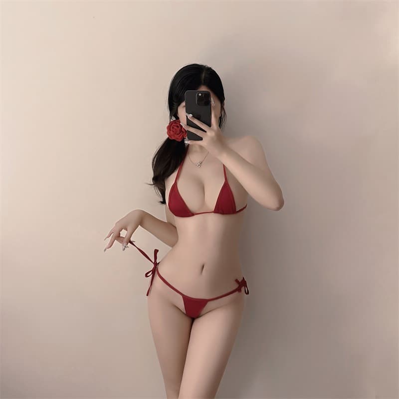 Sexy Girl ชุดเซ็กซี่ บิกินี่ เอาเสื้อมา ซีทรู ดีไซน์สายรัดสุดเซ็กซี่ เปิดเป้า จากไทย H9428 รูปที่ 3