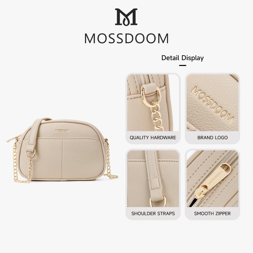 MOSSDOOM Hiraki Bag กระเป๋าสะพายไหล่ขนาดเล็กสําหรับผู้หญิง สีมินิมอล มีห้าสีให้เลือก เข้ากับทุกวัย รูปที่ 8