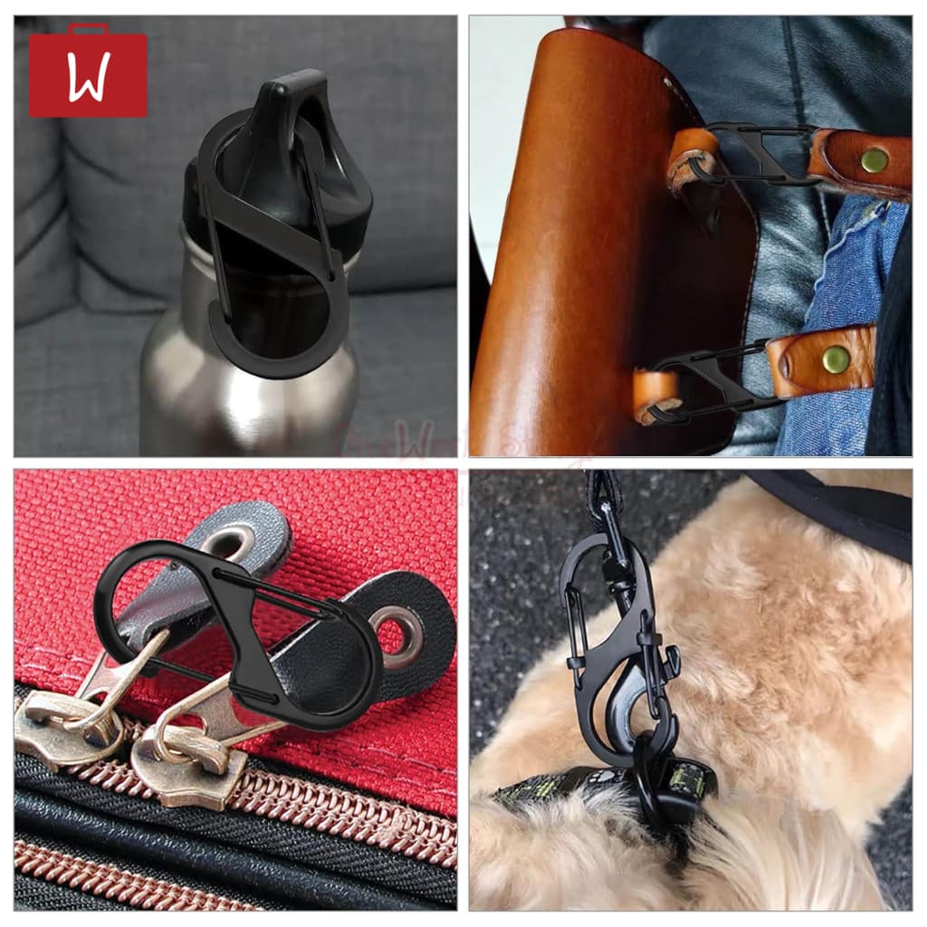 Oneworkstory ตะขอคาราบิเนอร์ ตัว S | แพ็ค 1 ชิ้น 50mm| DIY Carabiner ตะขอเซฟตี้ ห่วงกุญแจ ห่วงแขวนพร้อมตัวล็อค keychain รูปที่ 7