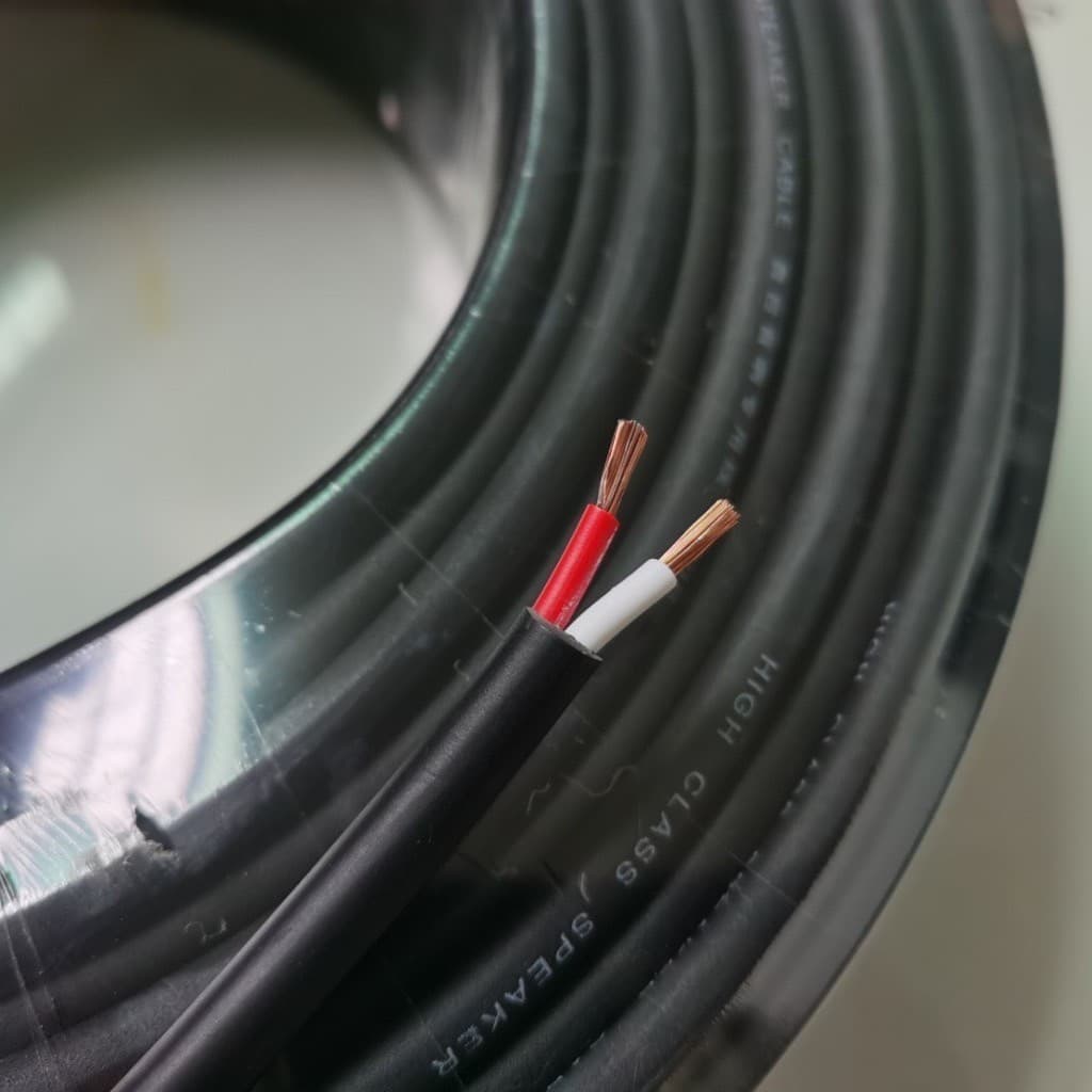 PT SHOP สายลำโพงกลมดำ 2x1.5mm Audio Speaker Cable สายลำโพงซับเบส100% รูปที่ 6