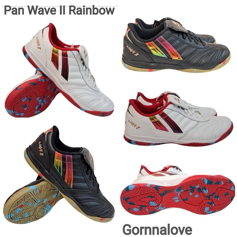 Pan รองเท้าฟุตซอลแพน Pan wave ll Rainbow หนังแท้ PF14WB.. รูปที่ 1