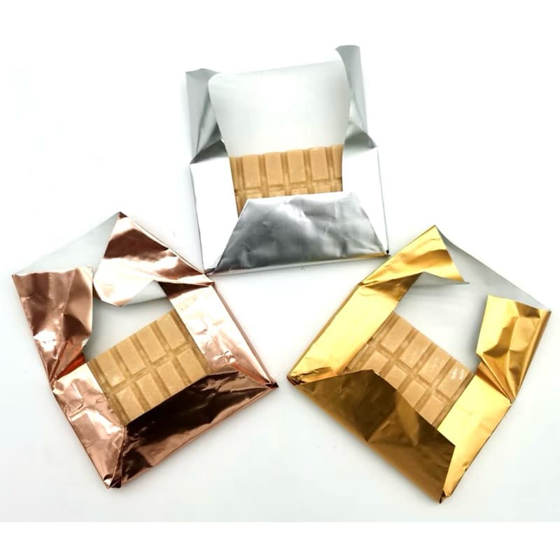 ฟอยล์ห่อช็อคโกแลต Foil+Paper คุณภาพสูง สีกึ่งด้าน แพค 30-50 แผ่น Premium Smooth/Embossed Aluminum Foil Classic Color รูปที่ 8